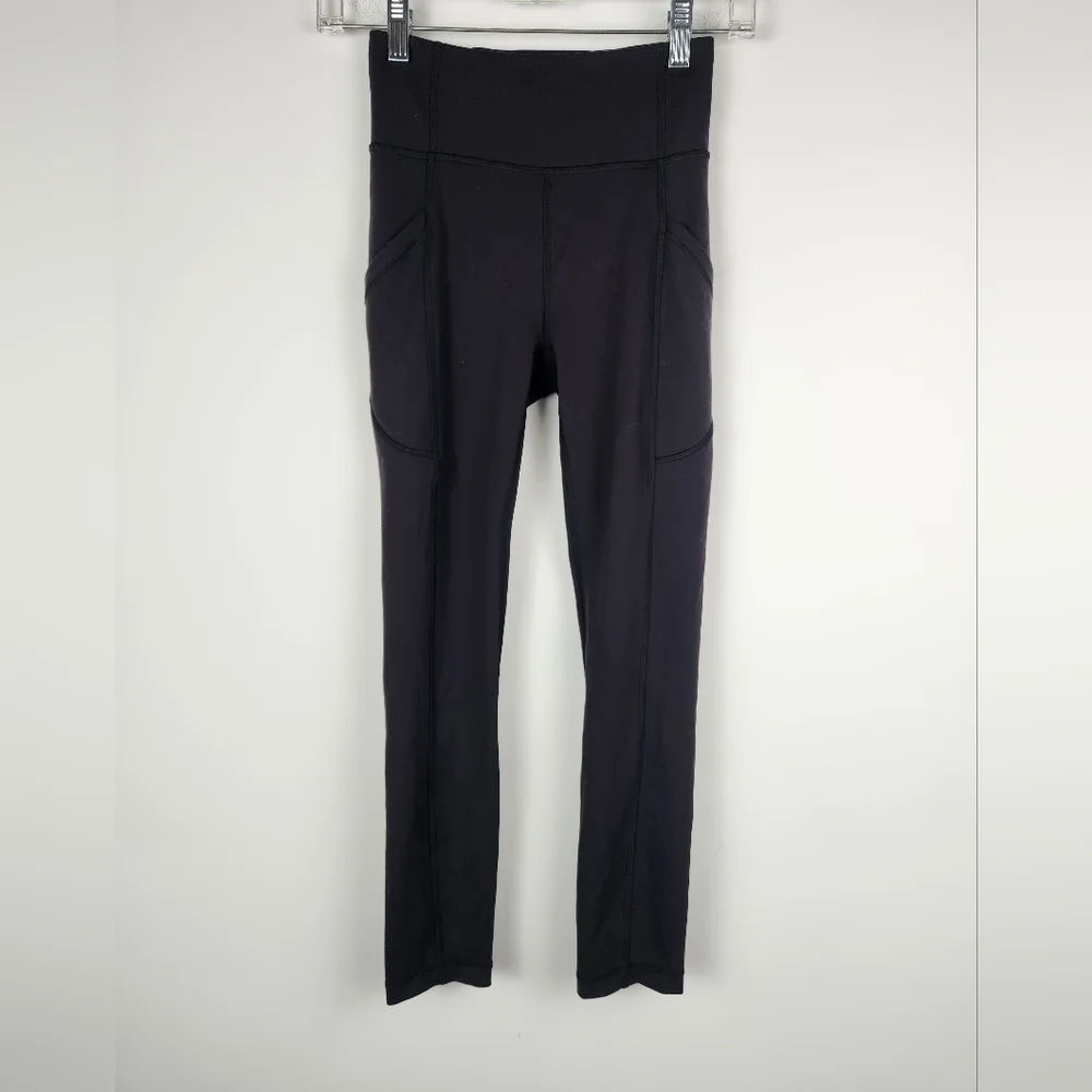 Lululemon Invigorate Black Leggings Size 2 High Rise. - Picture 1 of 7